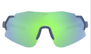 Hilx Kinetik Savage 2.0 Sunglasses - Matte Blue/Warm Grey w/ Green Lens | Gearshop NZ