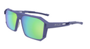 Hilx Kinetik Juggernaut Sunglasses - Matte Blue w/ Green Polarized Lens | Gearshop NZ