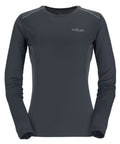 Rab Women's Force LS Tee Beluga - Size 12