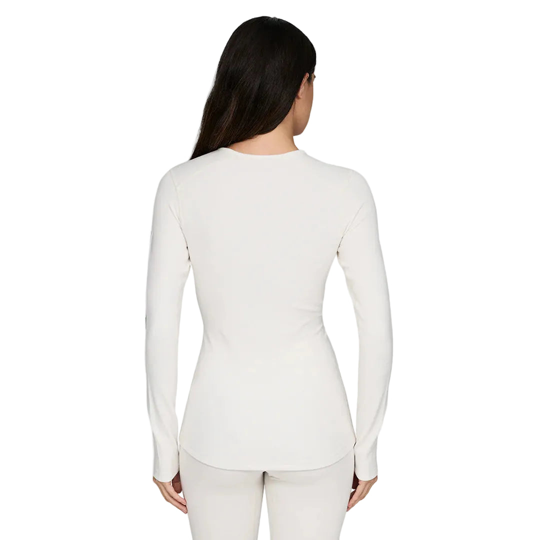 Le Bent Womens Heavyweight Grid Fleece Crew