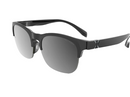 Hilx Nomad Interloop Sunglasses - Shiny Black w/ Black Mirror Polarized Lens | Gearshop NZ