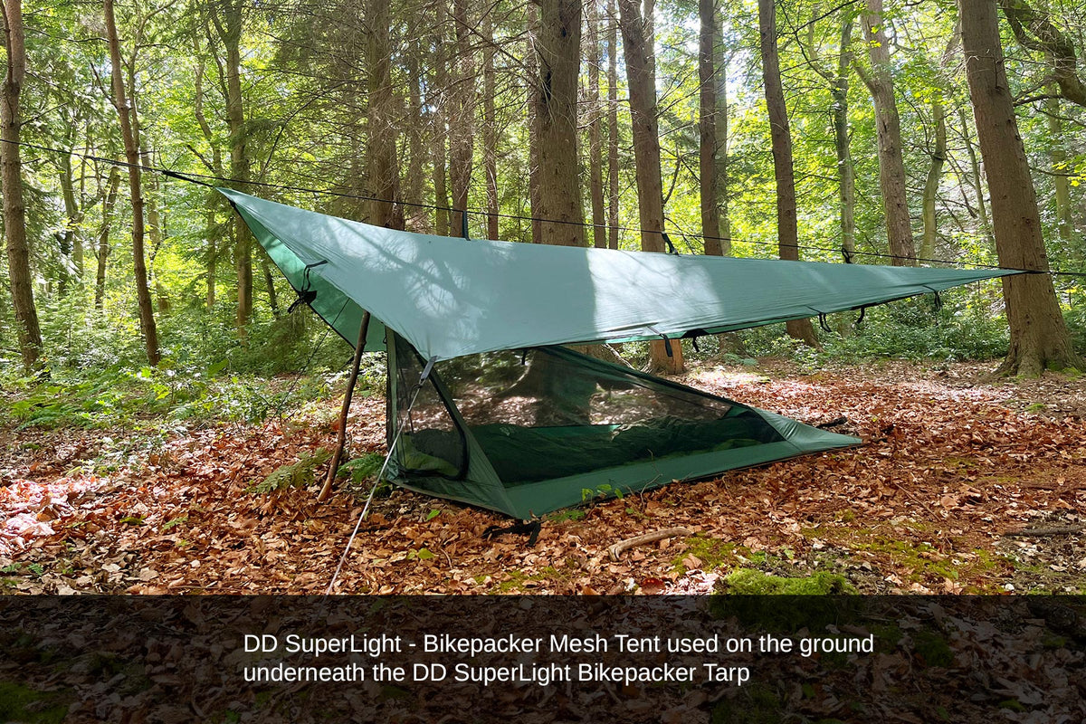 dd tarp forest green DD Hammocks Bikepacker Mesh Tent
