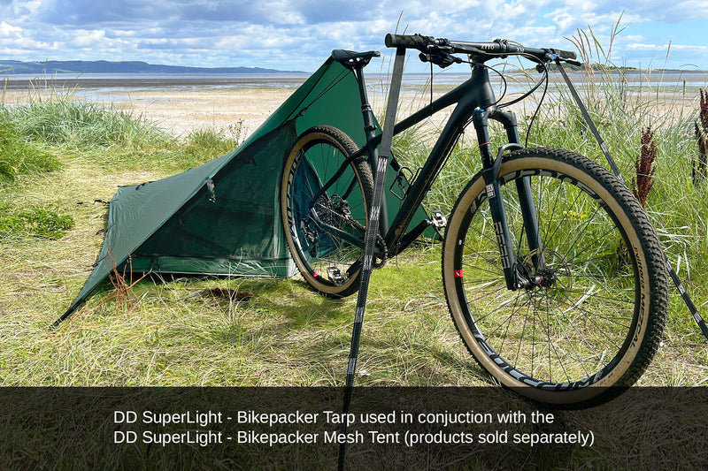 bike tarp setup DD Hammocks Bikepacker Mesh Tent