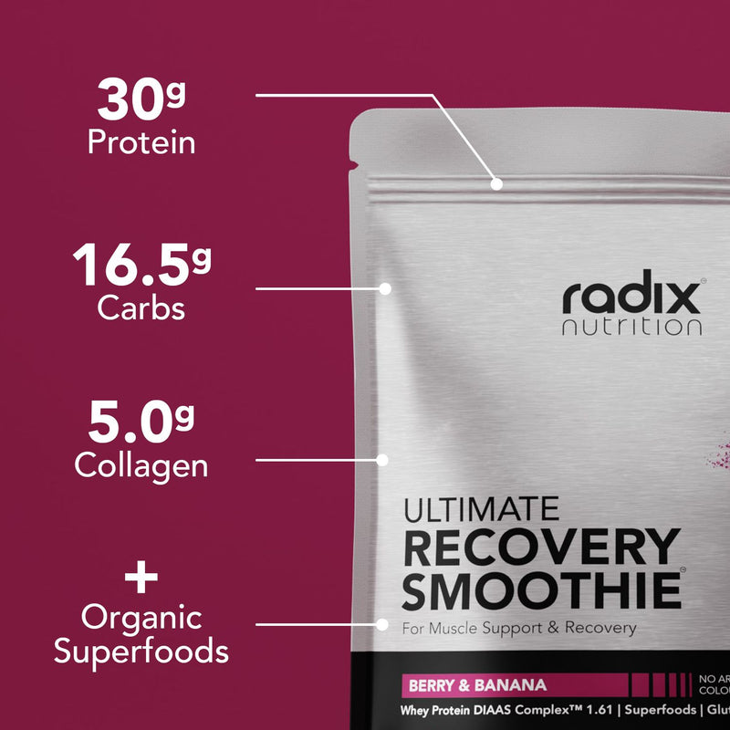 Radix Ultimate Post Workout Smoothie, Berry & Banana