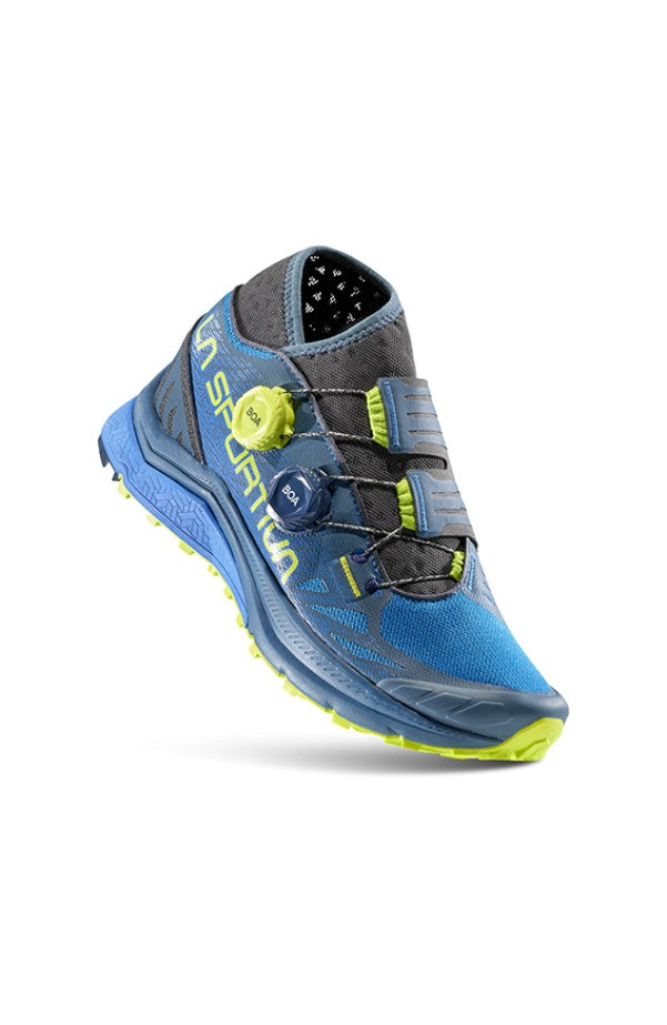 La Sportiva Jackal Boa II Mens Running Shoes, S.Blue/Lime