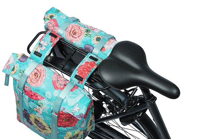 basil fahrradtasche bloom rot Basil Bloom Field Double Bike Bag