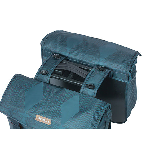 Basil Elegance Double Pannier 40-49L with MIK Adapter Plate