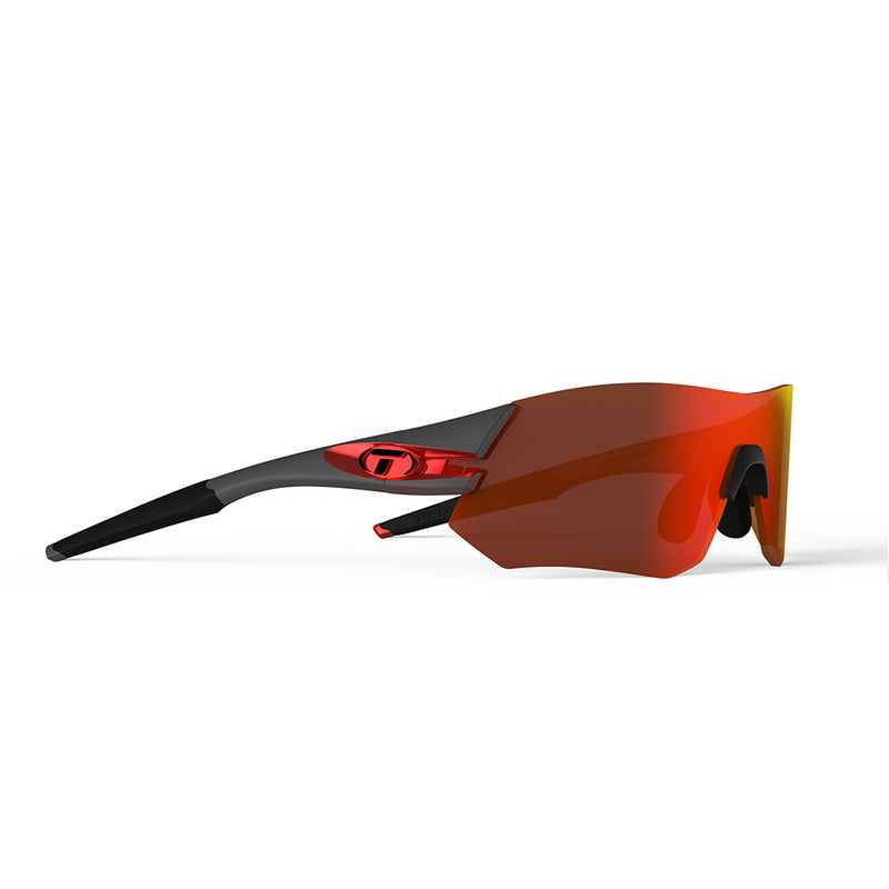 Tifosi Tsali Sunglasses Matte Black with Smoke, AC Red and Clear Lens
