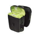 Basil Miles Double Bike Bag 34L Black Lime