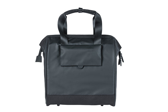 Basil Grand Tarpaulin Shopper Bike Bag 23L Black