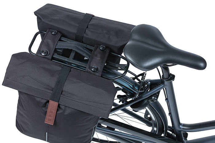 Basil City Double Bike Bag MIK 28-32L Black