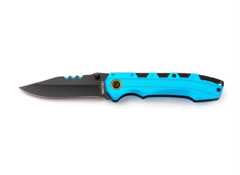 Whitby Liner Blue Aluminium Lock Knife 8.3cm