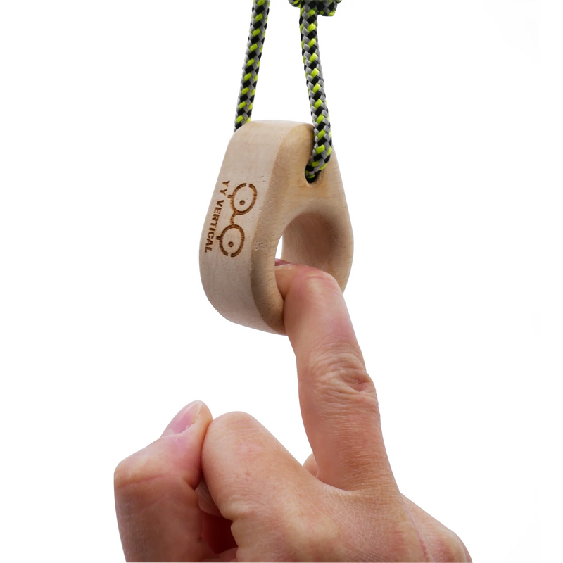 YY Vertical | Hung Rock Climbing Holds | Made of Recycled Rubber Wood |  Home Equipment for Fingers and Grip Strength