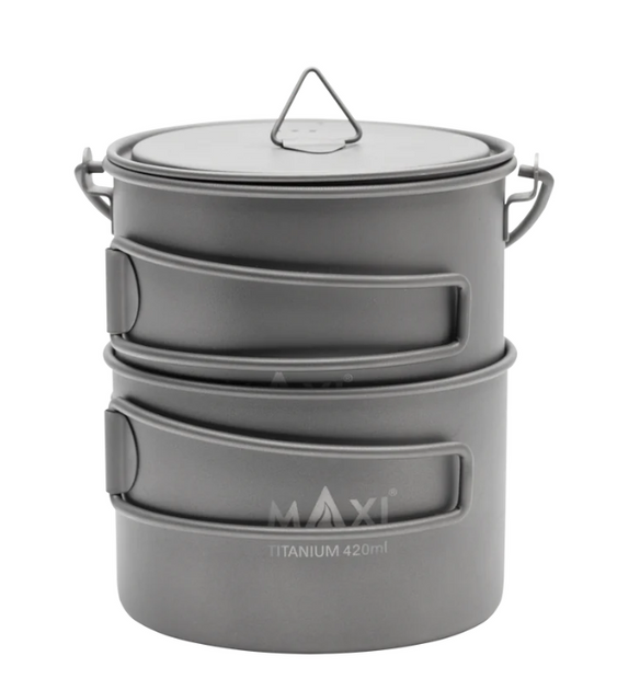 Maxi Ultra Lightweight Dual 420-750 Pot with Bail Handle | Gearshop NZ