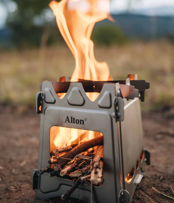 Alton Titanium Flatpack Twig Stove | Gearshop NZ