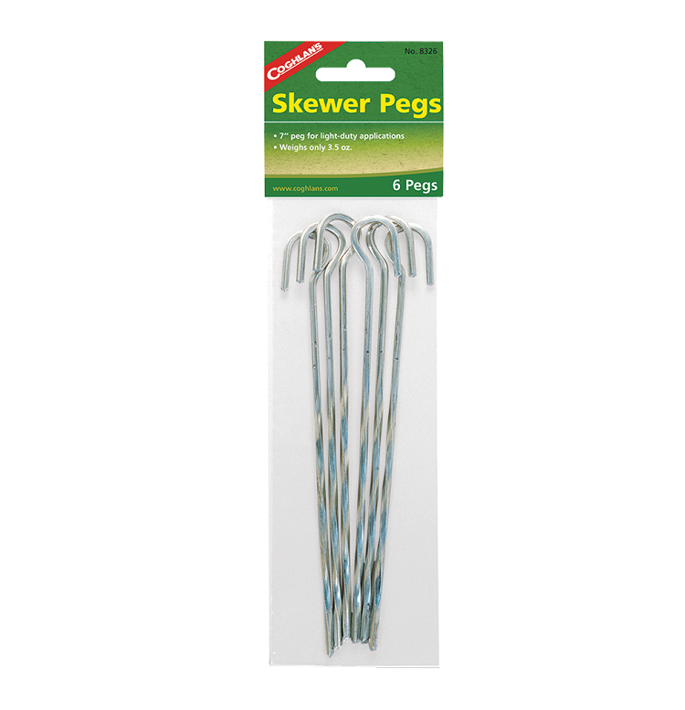 Coghlans Skewer Peg 7" Set, 6 pk