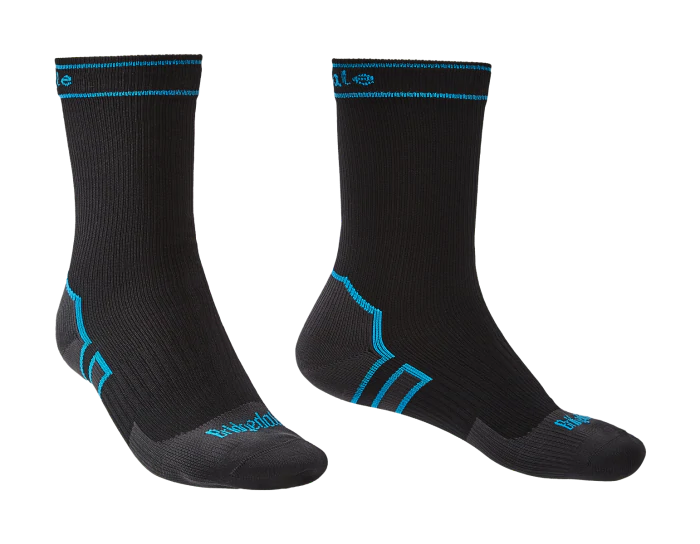 Bridgedale Storm Midweight Boot Length Socks, Black/Blue