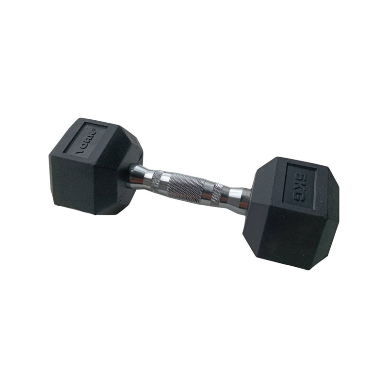 York Hexagonal Rubber Dumbbell