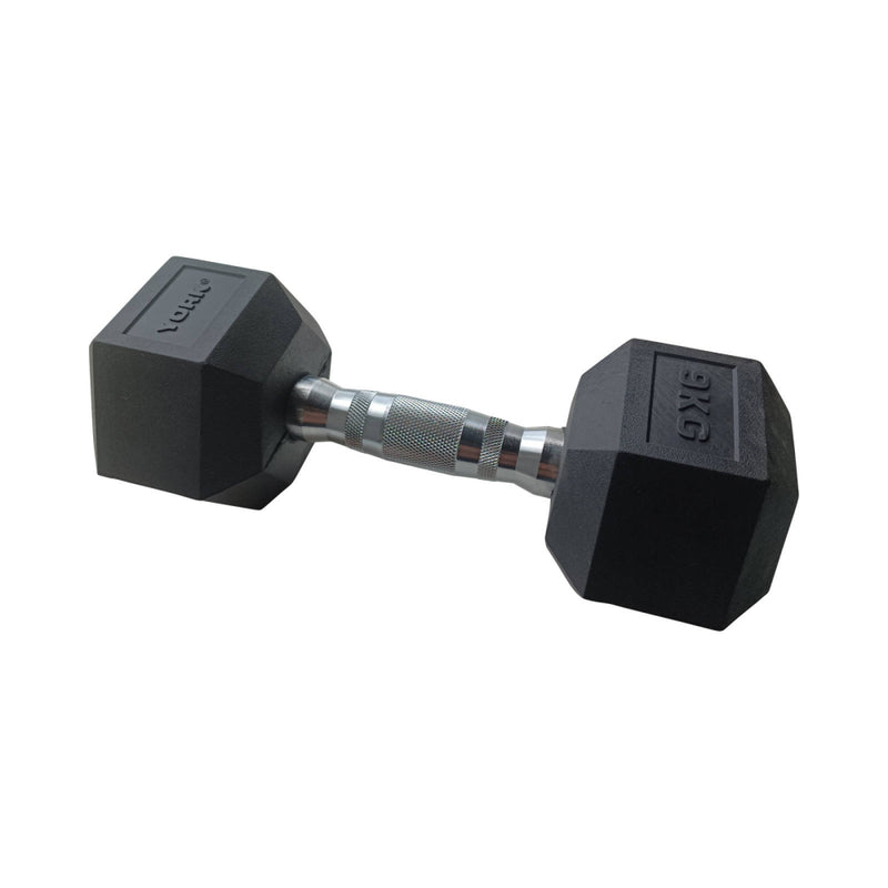 York Hexagonal Rubber Dumbbell