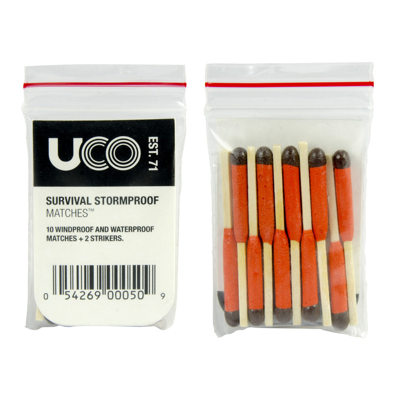 UCO Survival Matches and Striker, 10 pack
