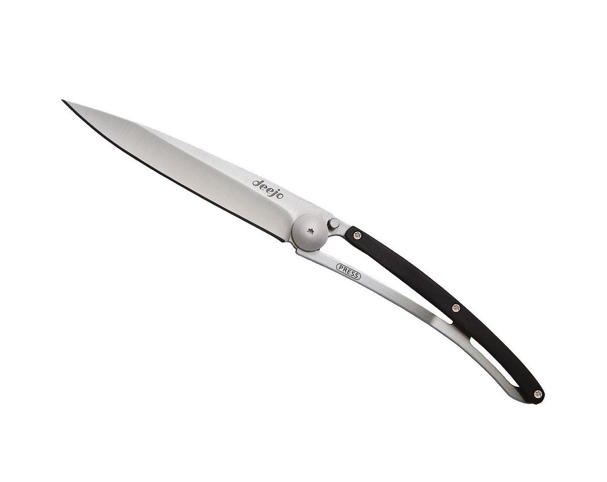 Deejo Wood 37g Knife with Ebony Handle