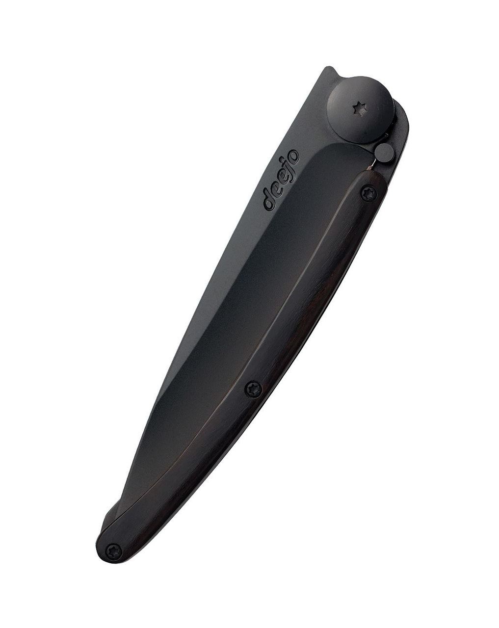 Deejo Black 37g Knife with Ebony Handle