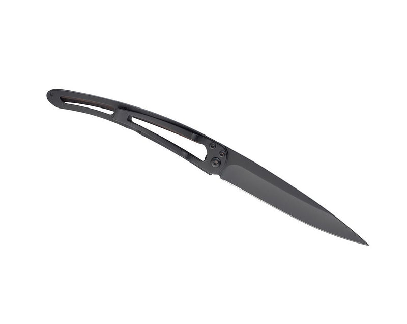 Deejo Black 37g Knife with Ebony Handle, Punk