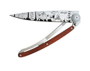 Deejo Tattoo 37g Knife with Coral Handle, Hunting Day
