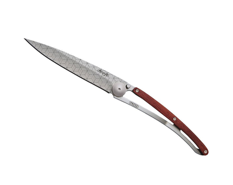 Deejo Tattoo 37g Knife with Coral Handle, Illusion
