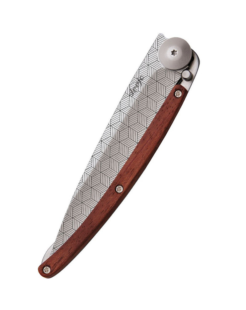 Deejo Tattoo 37g Knife with Coral Handle, Illusion