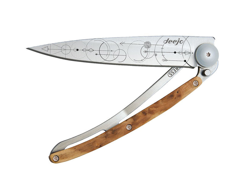 Deejo Tattoo 37g Knife with Juniper Handle, Theorem