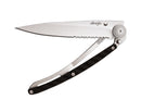 Deejo Serrated 37g Knife with Carbon Fibre Handle