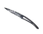 Deejo Black 37g Knife with Ebony Handle, Ride or Die