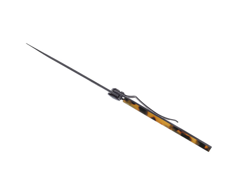 Deejo Black 37g Knife with Tortoiseshell Handle, Tiger