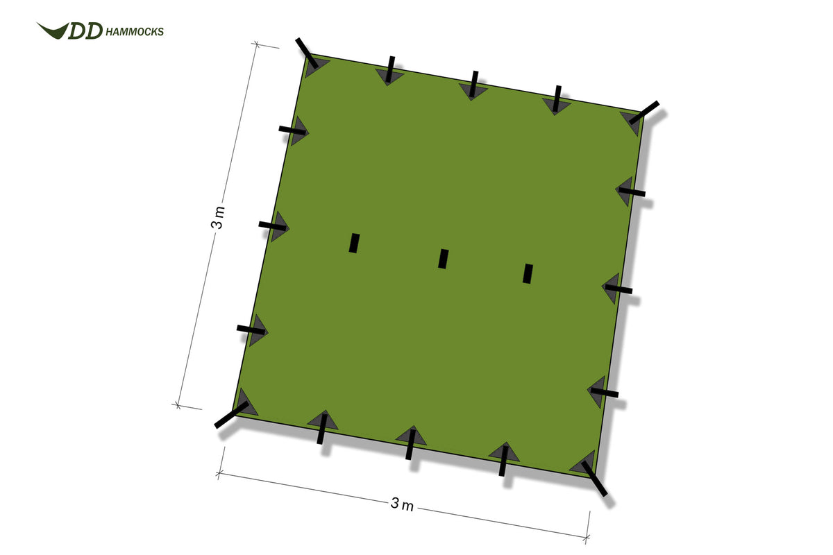 DD Hammocks Tarp 3 x 3 UV50+