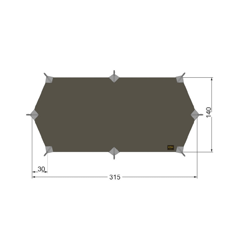 Tatonka Tarp Wing 1 LT - Stone Grey Olive