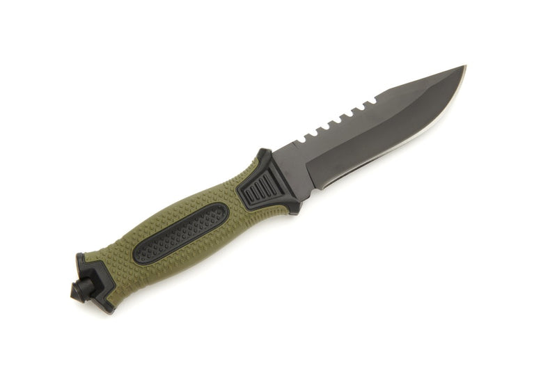 Whitby Green/Black Knife (w/sheath) 11.45cm