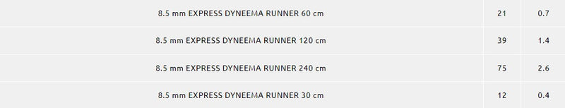 Camp Express Dyneema Runner 8.5mm