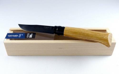 Opinel 8 Oak Knife with Black Blade in Gift Box