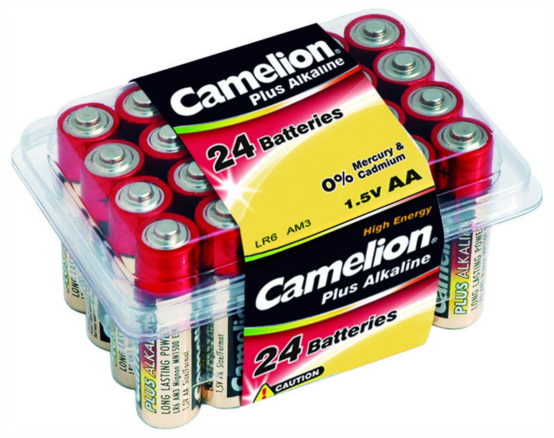 Camelion Plus Alkaline AA Batteries 24Pk