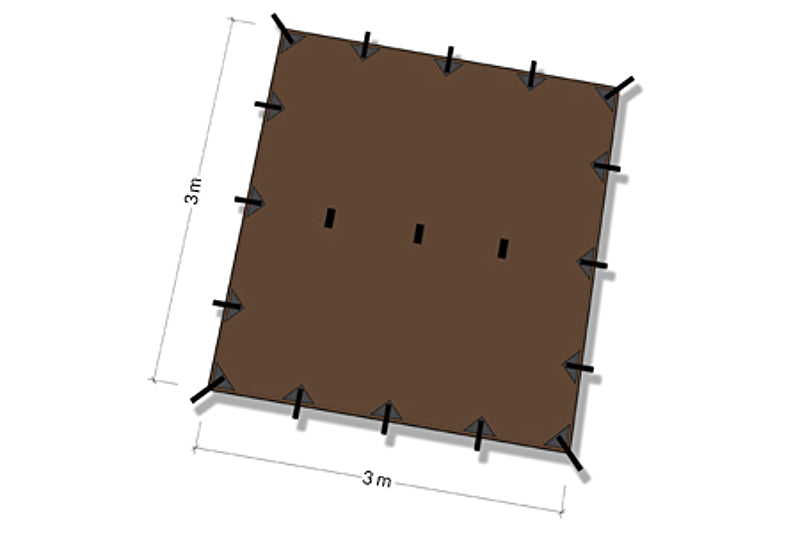 3m x 3m tarp Dd Hammocks Tarp 3 X 3