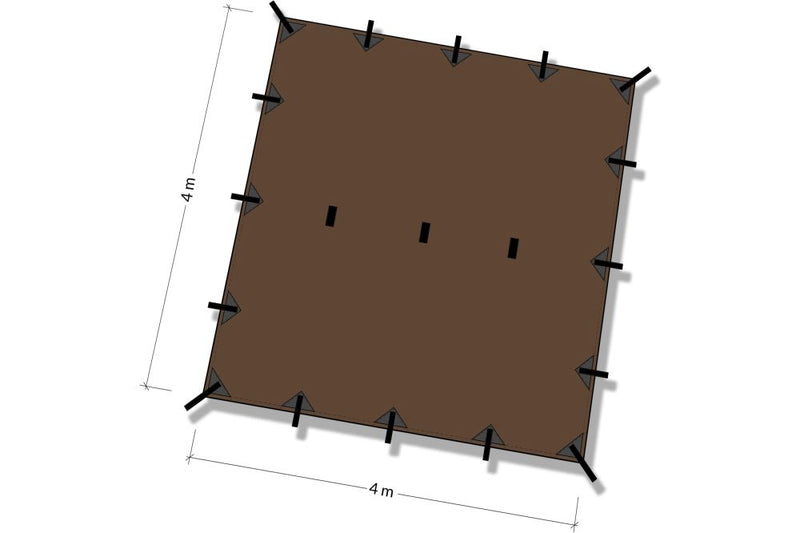 tarp 4m x 4m DD Hammocks 4 x 4 Tarp