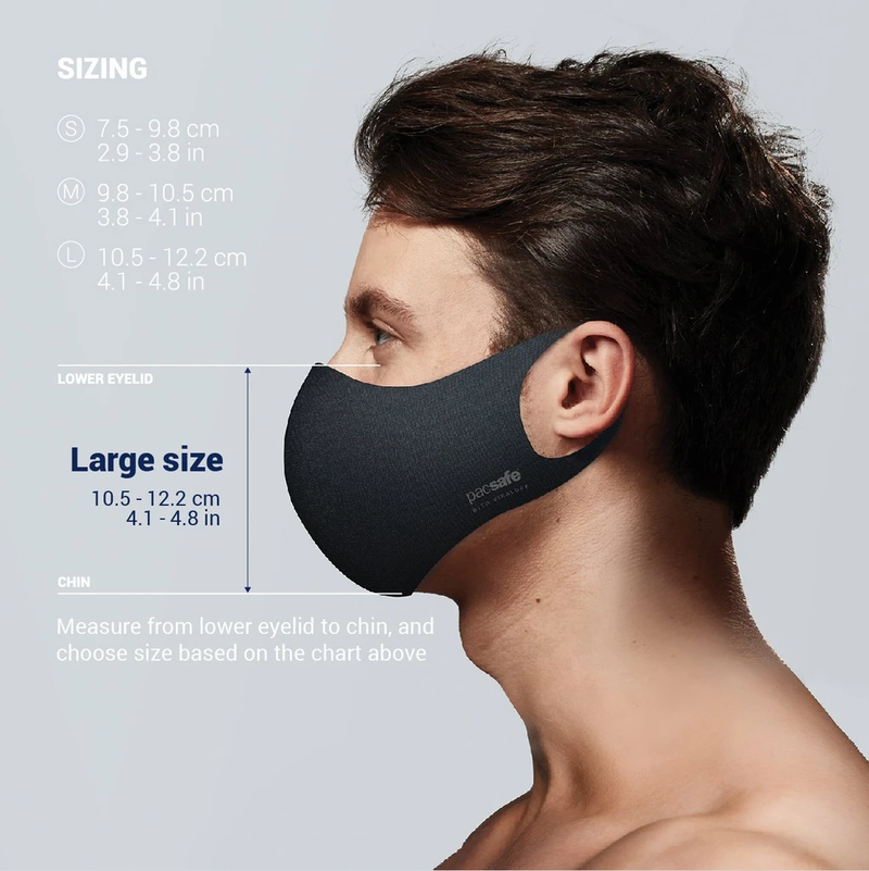 Pacsafe Face Mask Viral Off - Black