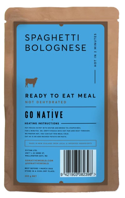 Go Native Spagetti Bolognese, 250g