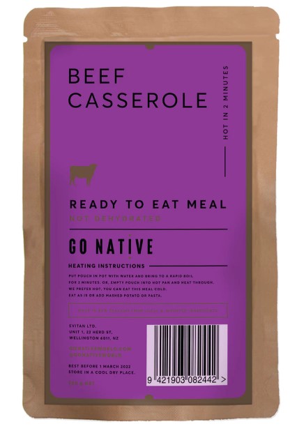 Go Native Beef Casserole, 250g