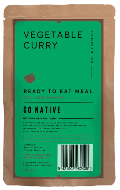 Go Native Vegetable Curry, 250g