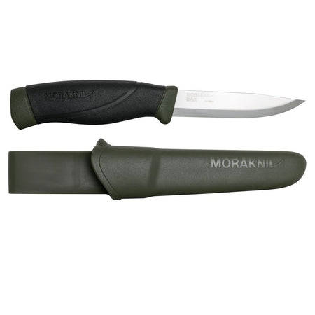 Morakniv Companion Heavy Duty Carbon Fixed Blade Knife, Military Green