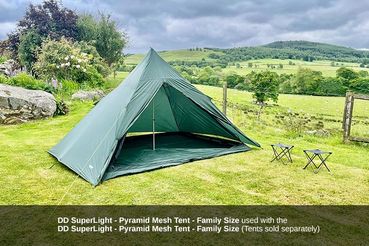 DD Hammocks Superlight Pyramid Tent - Family Size