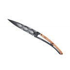 Deejo Black 37g Knife with Juniper Handle, Art Deco