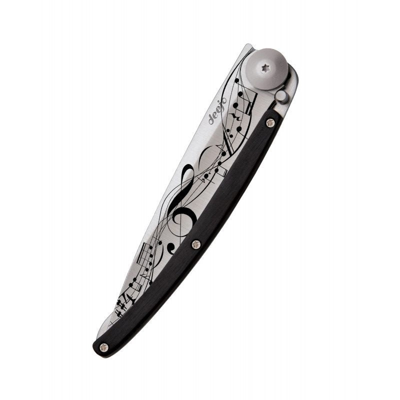 Deejo Tattoo 37g Knife with Ebony Handle, Score